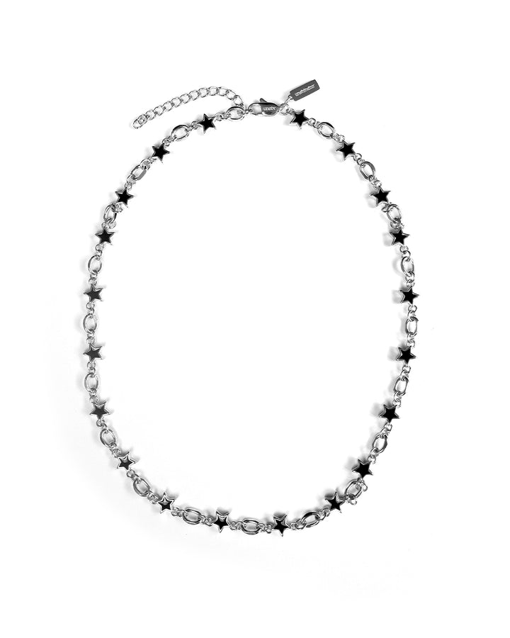 Black Galaxy Star Chain (Silver)