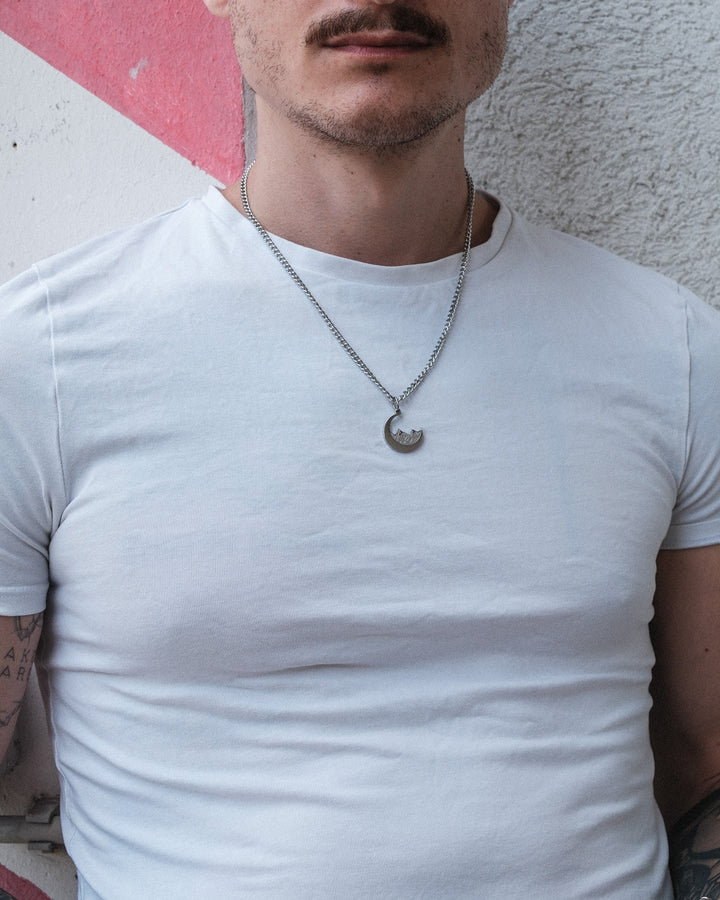 Moon Necklace (Silver)