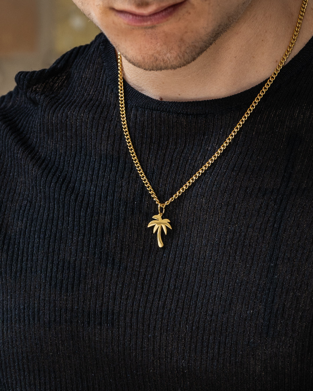 Palm Necklace (Gold)