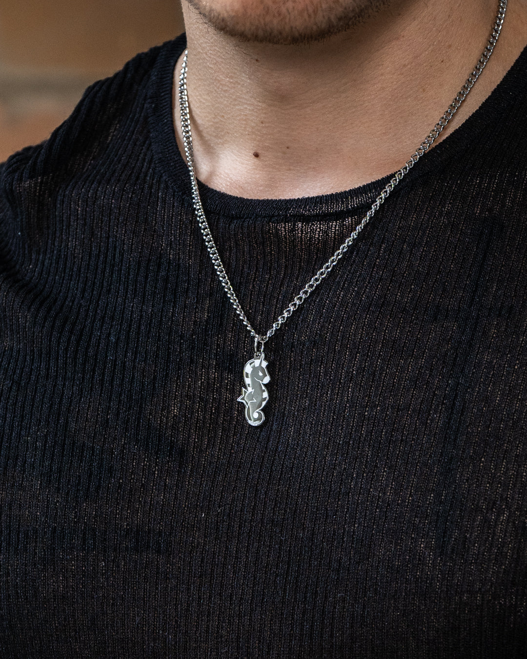 Seahorse Necklace (Silver)