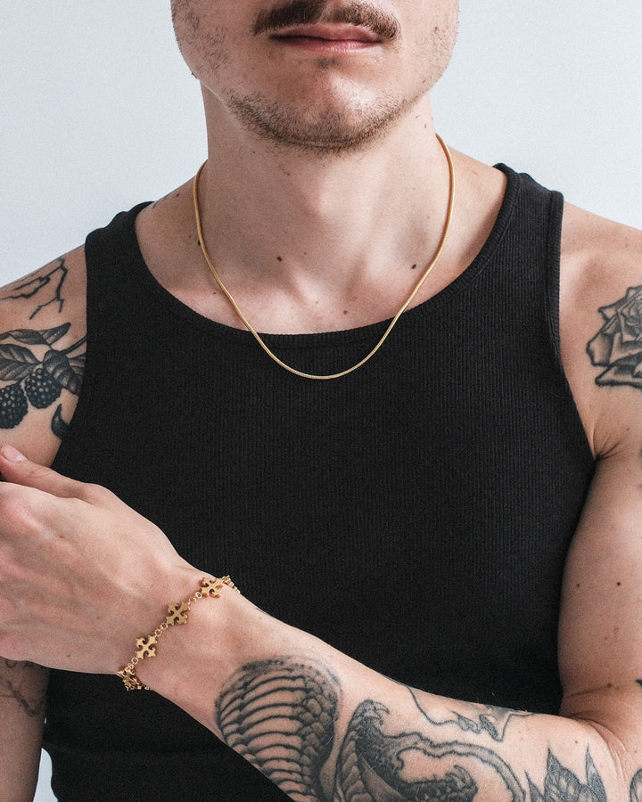 Snake Kette 2mm (Gold)