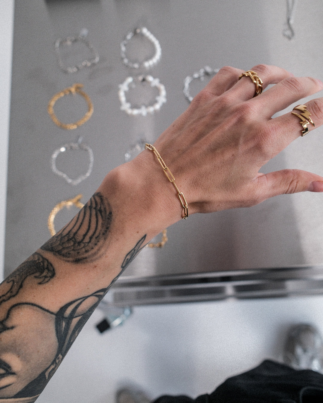 Pulsera Square Link (Oro)