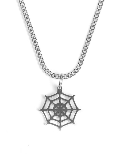 Spiderweb Necklace (Silver)