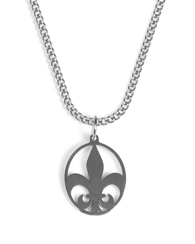Fleur-De-Lis Necklace (Silver)