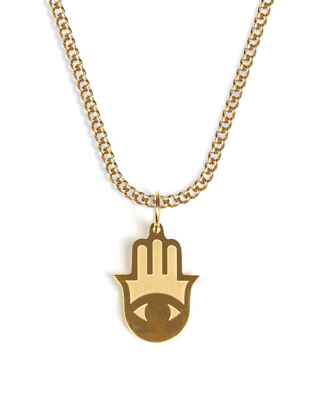 Hand of Fatima Necklace (Gold)
