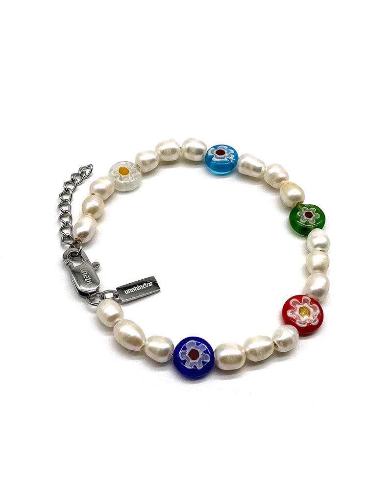 Perlen-Flower Bracelet (Bunt)