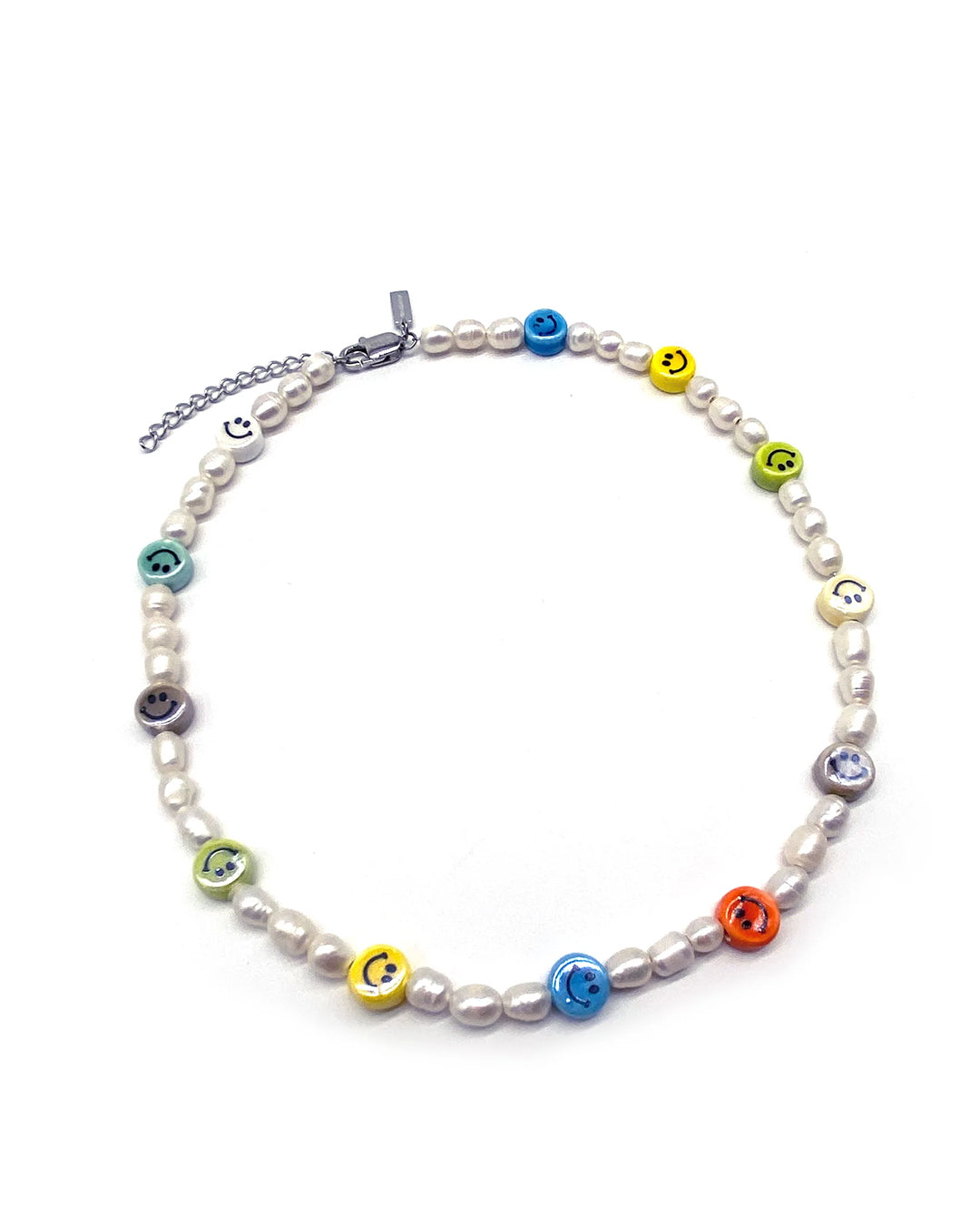 Perlen-Smiley Kette (Bunt)