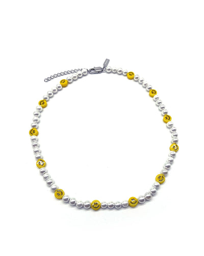 Perlen-Smiley Chain (Gelb)