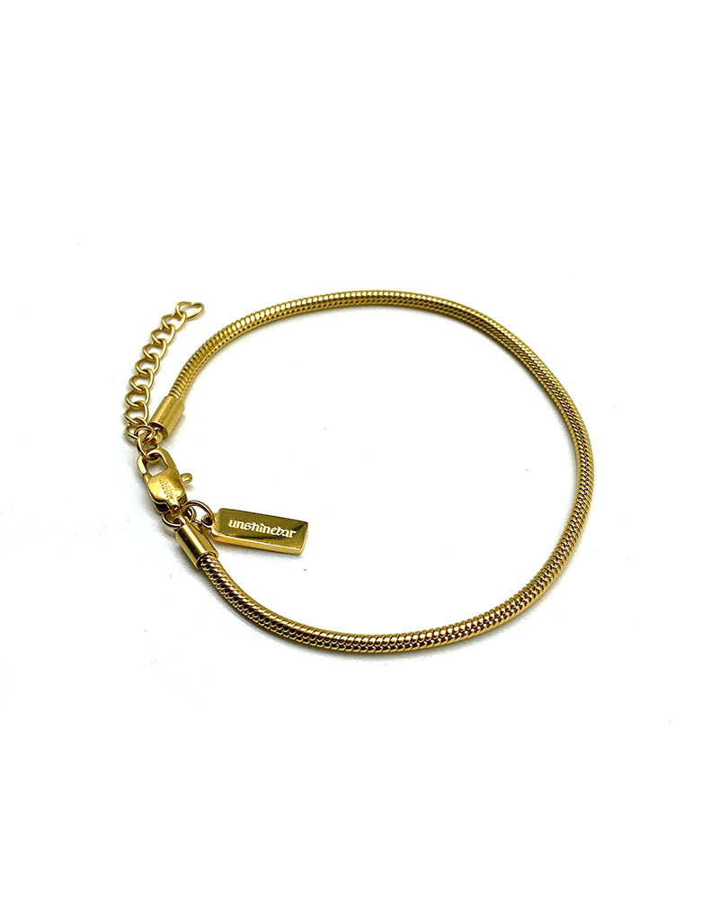 Snake Bracelet 2mm (Gold)