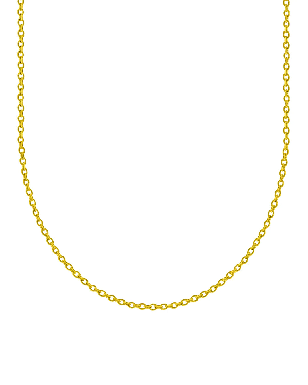 Thin Oval Kette 2mm (Gold)