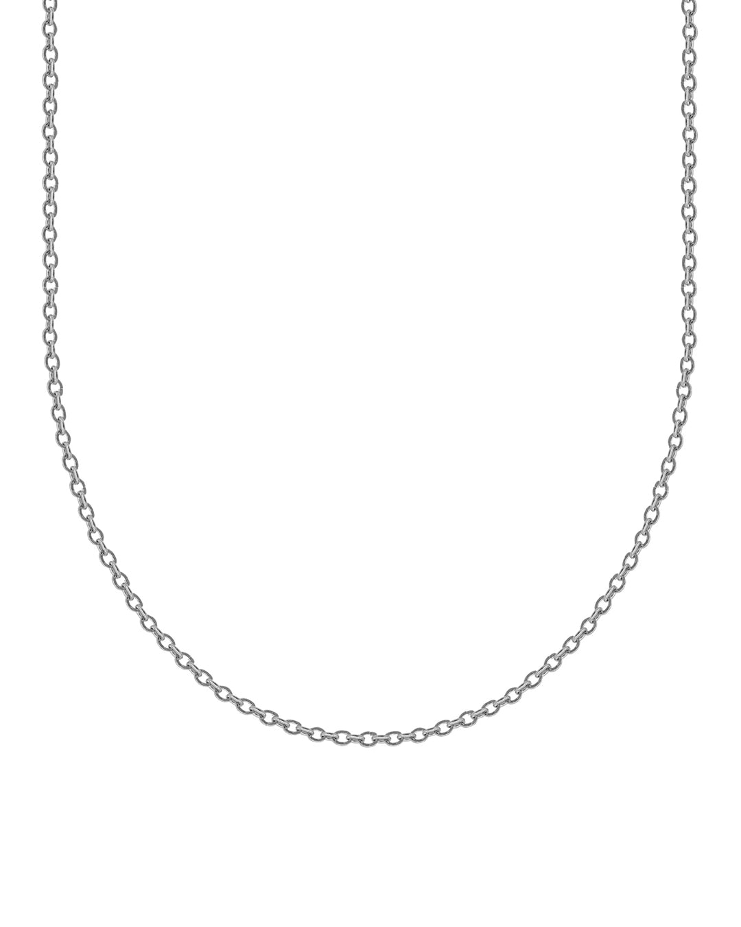 Thin Oval Chain 2mm (Silver)