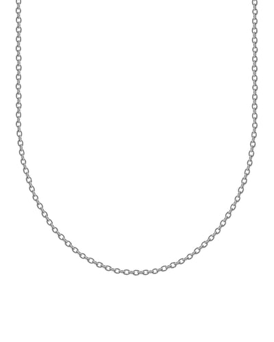 Thin Oval Chain 2mm (Silver)